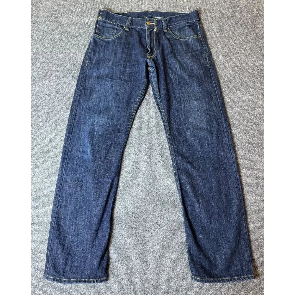 Levi's Jeans Mens 34x30* Blue 514 Slim Straight American Workwear Dark Denim